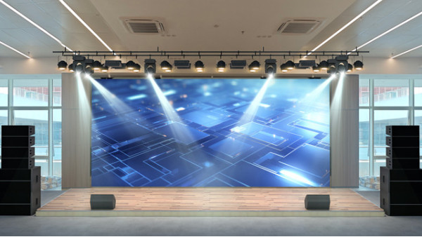 吉利學院（成都校區(qū)）室內(nèi)小型舞臺燈光音響LED顯示屏系統(tǒng)工程進度簡報